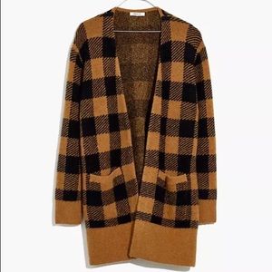 Madewell Buffalo Check Kent Cardigan